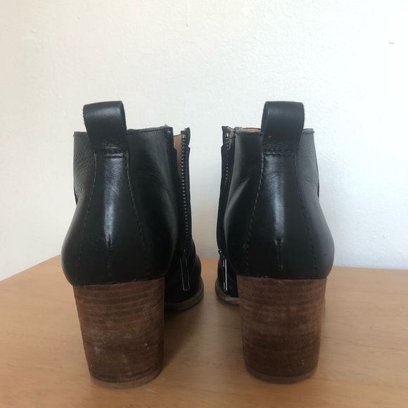 Madewell Black Leather Regan Boot Women 7 - Picture 6 of 7